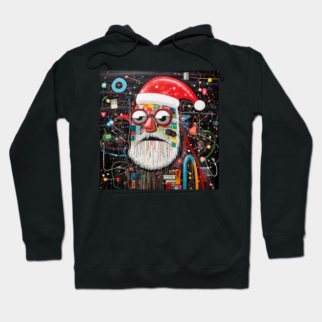 Santa Claus & Cyberpunk 10 Hoodie by saveasART